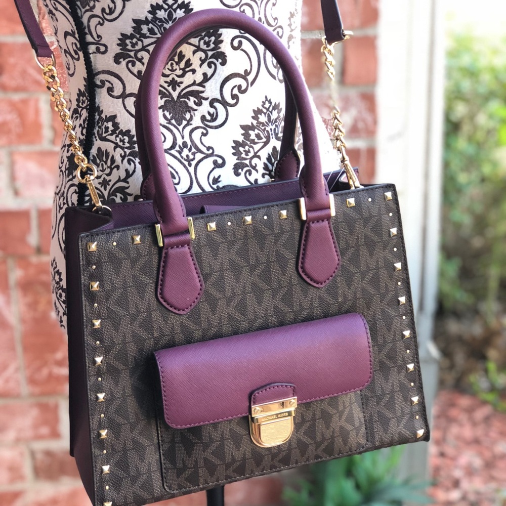 Michael kors Bridgette studded satchel handbag - Picture 2 of 8